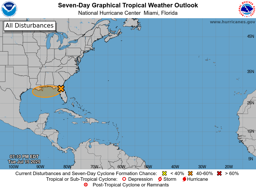 Invest 93L could strengthen into tropical depression. See spaghetti models, Florida impact