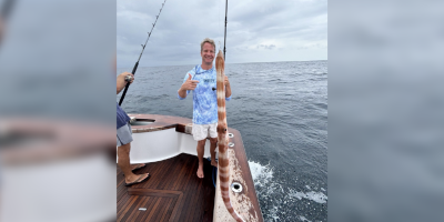 Look: Ole Miss head coach Lane Kiffin catches huge fish – ‘#GulfofAmerica’